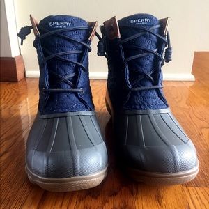 Sperry Duck Boots (Navy/Army Green/Tan)